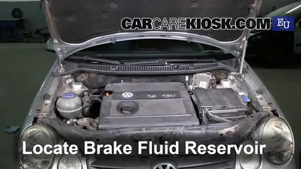 2002 Volkswagen Polo 1.4L 4 Cyl. Brake Fluid Check Fluid Level